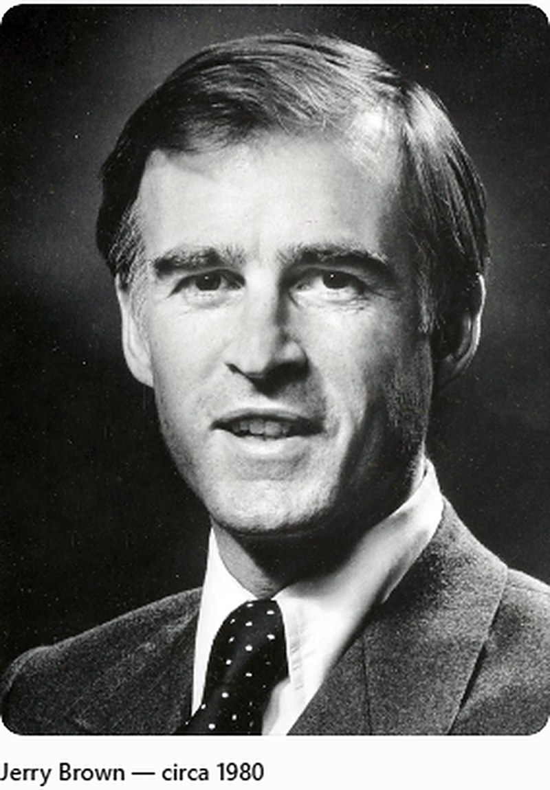 Portrait of Jerry Brown, circa 1980