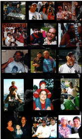 Collage of photographs from Fred Giambona's memorial program