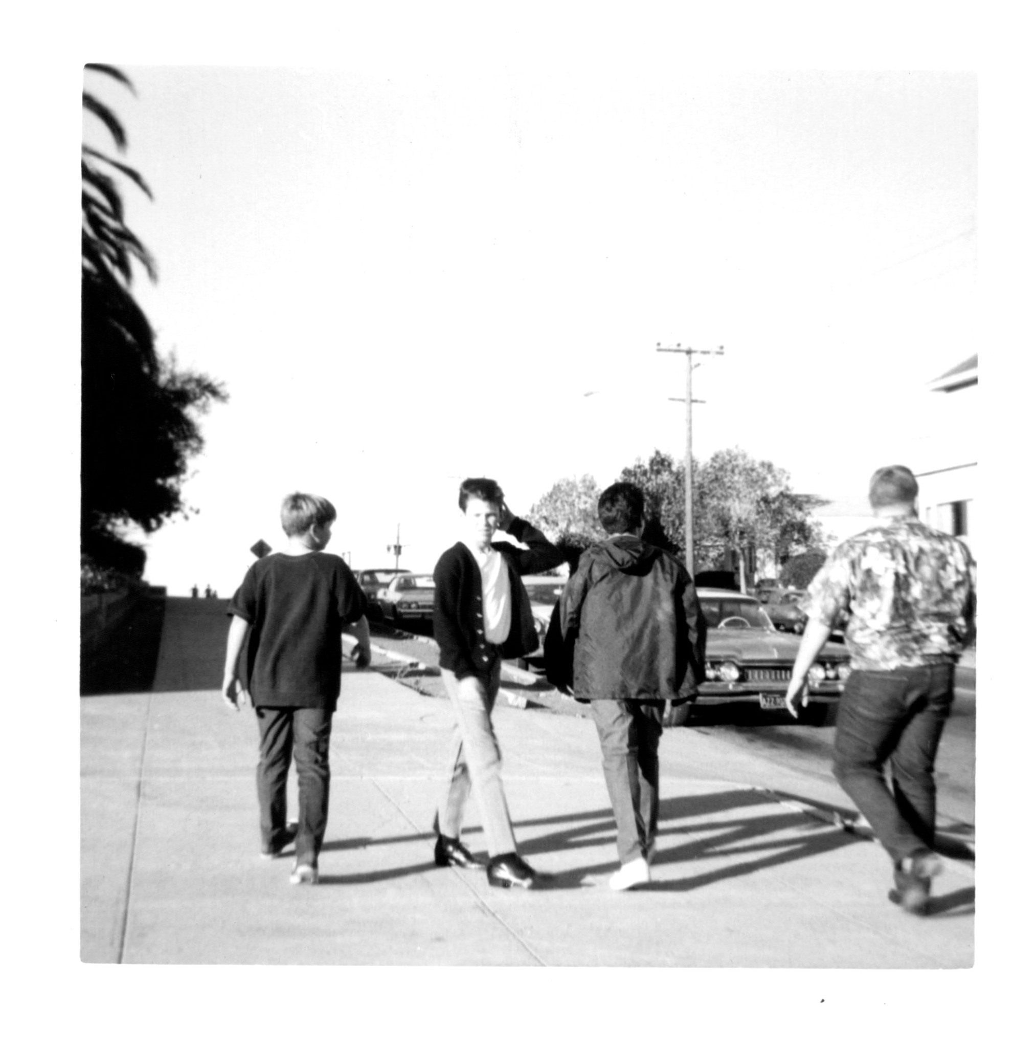 Marty Meritti and three Saint Peter Martyr classmates in Vallejo, 1967