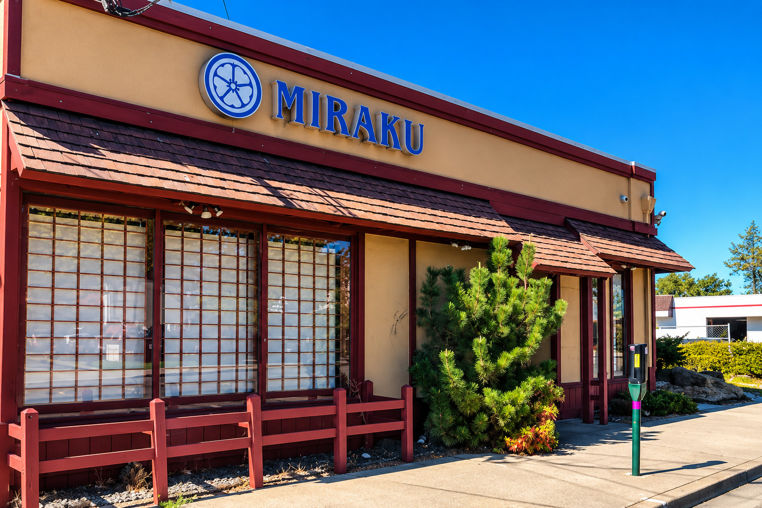 Exterior of Miraku in Walnut Creek, California